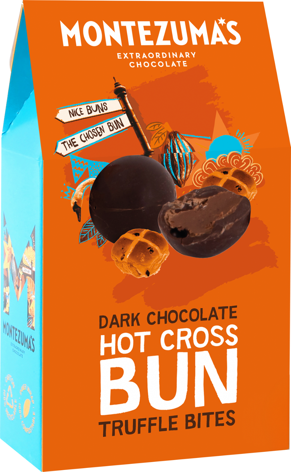MONTEZUMA'S Dark Chocolate Hot Cross Bun Truffle Bites 120g
