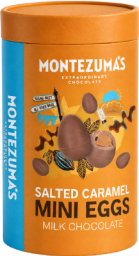 MONTEZUMA'S Milk Chocolate Salted Caramel Mini Eggs - Tube 200g