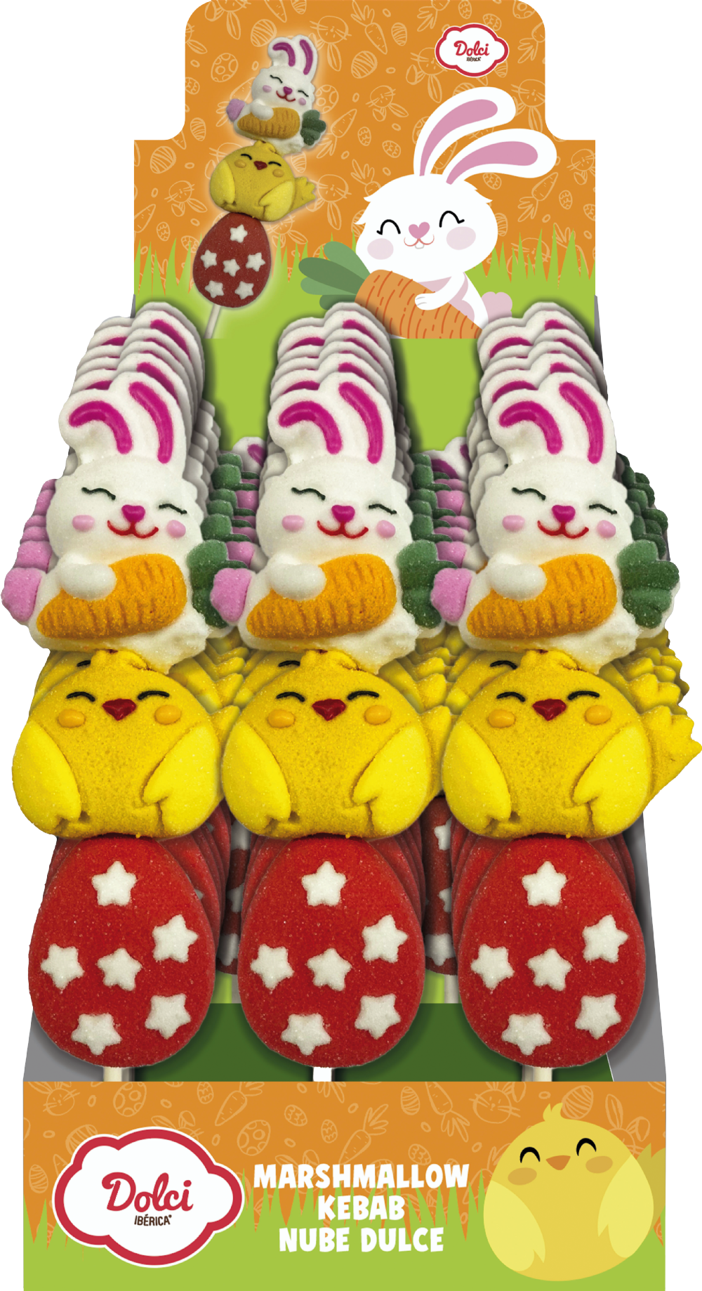 DOLCI IBERICA Easter Marshmallow Kebab 35g
