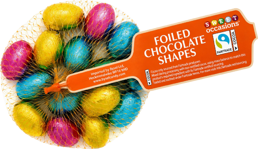 SWEET OCCASIONS Foiled Milk Chocolate Eggs with Hazelnut Creme in Net 84g