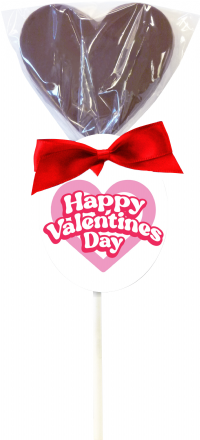 HAMES Milk Chocolate 'Happy Valentine's Day' Lollipop 40g