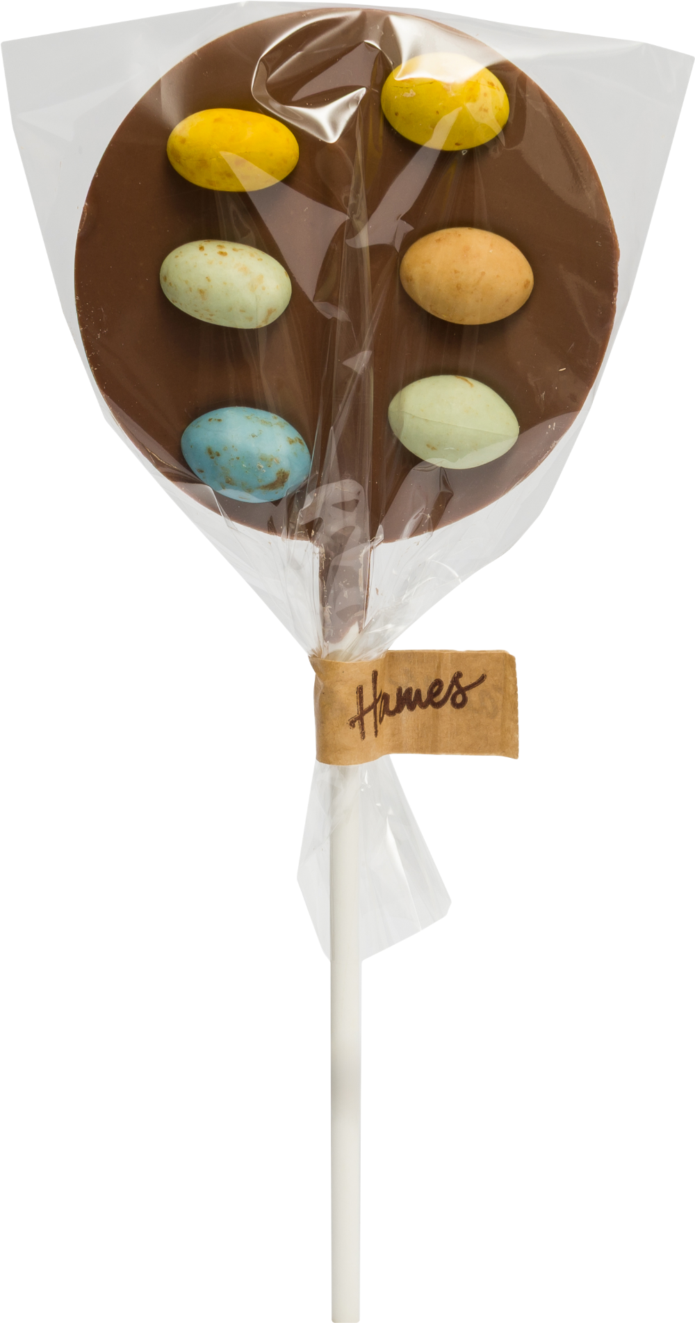 HAMES Milk Chocolate Lollipop with Speckled Eggs 48g