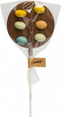 HAMES Milk Chocolate Lollipop with Speckled Eggs 48g