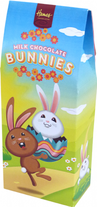 HAMES 'Happy Easter' Milk Chocolate Bunnies 95g