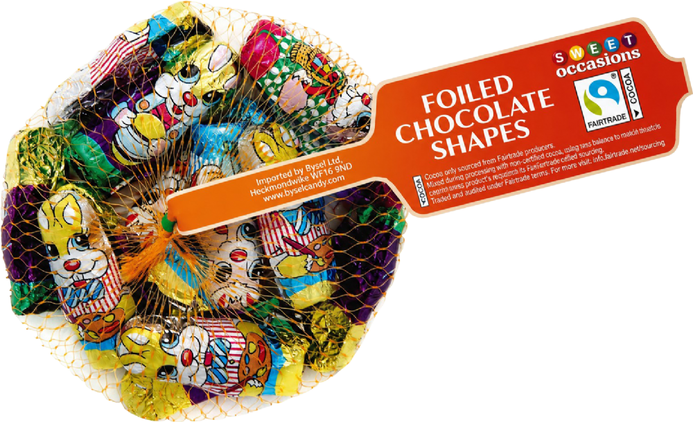 SWEET OCCASIONS Foiled Crème Filled Milk Chocolate Bunny Characters in Net 84g