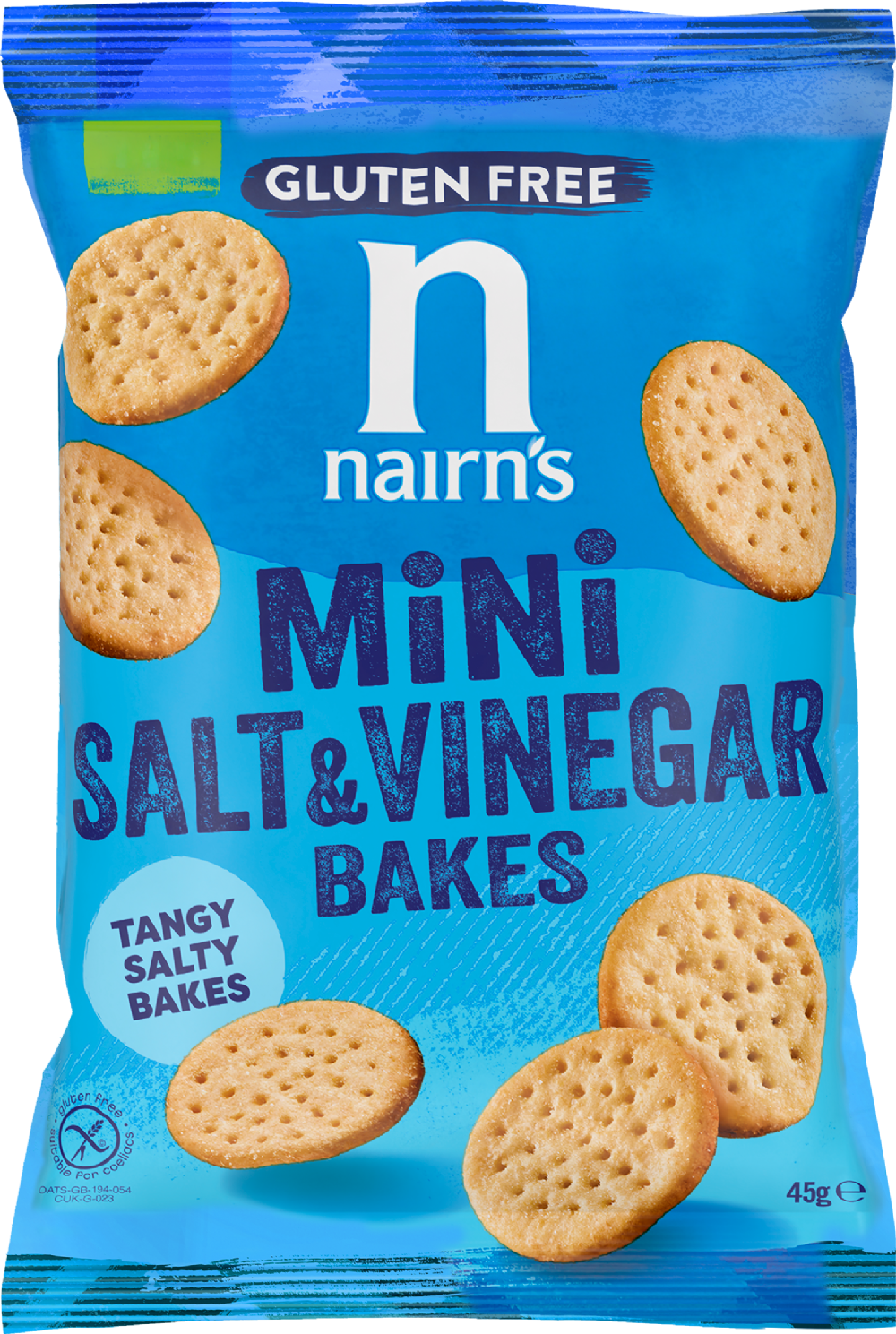 NAIRN'S Gluten Free Mini Salt & Vinegar Bakes 45g