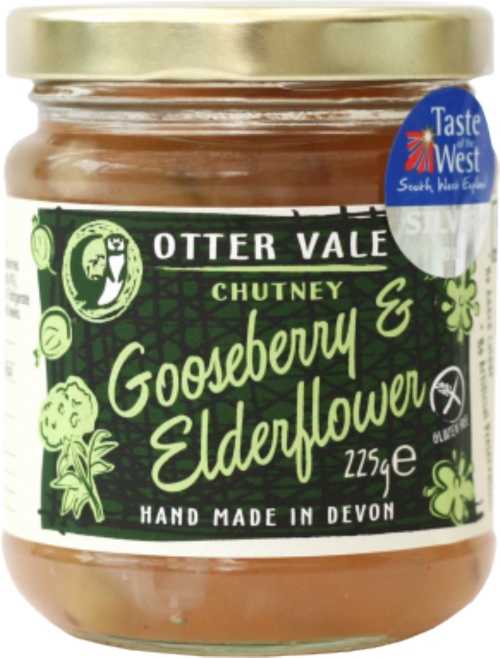 OTTER VALE Gooseberry & Elderflower Chutney 225g