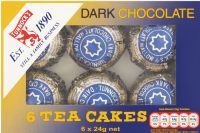 TUNNOCK'S Dark Chocolate Teacakes 6 Pack 144g