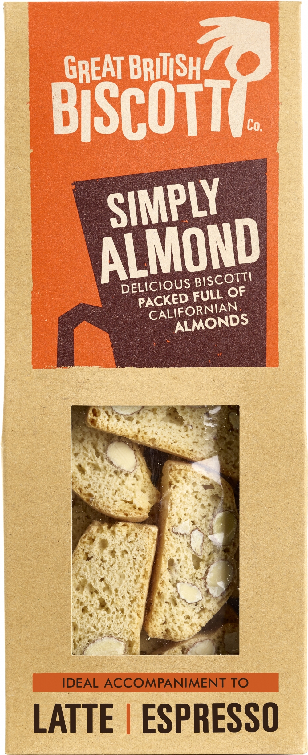 GREAT BRITISH BISCOTTI CO. Simply Almond 100g (5060387030354)