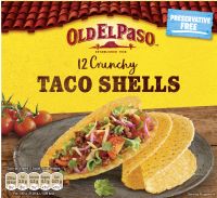 OLD EL PASO 12 Crunchy Taco Shells 156g