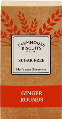 FARMHOUSE BISCUITS Sugar Free Ginger Rounds 150g