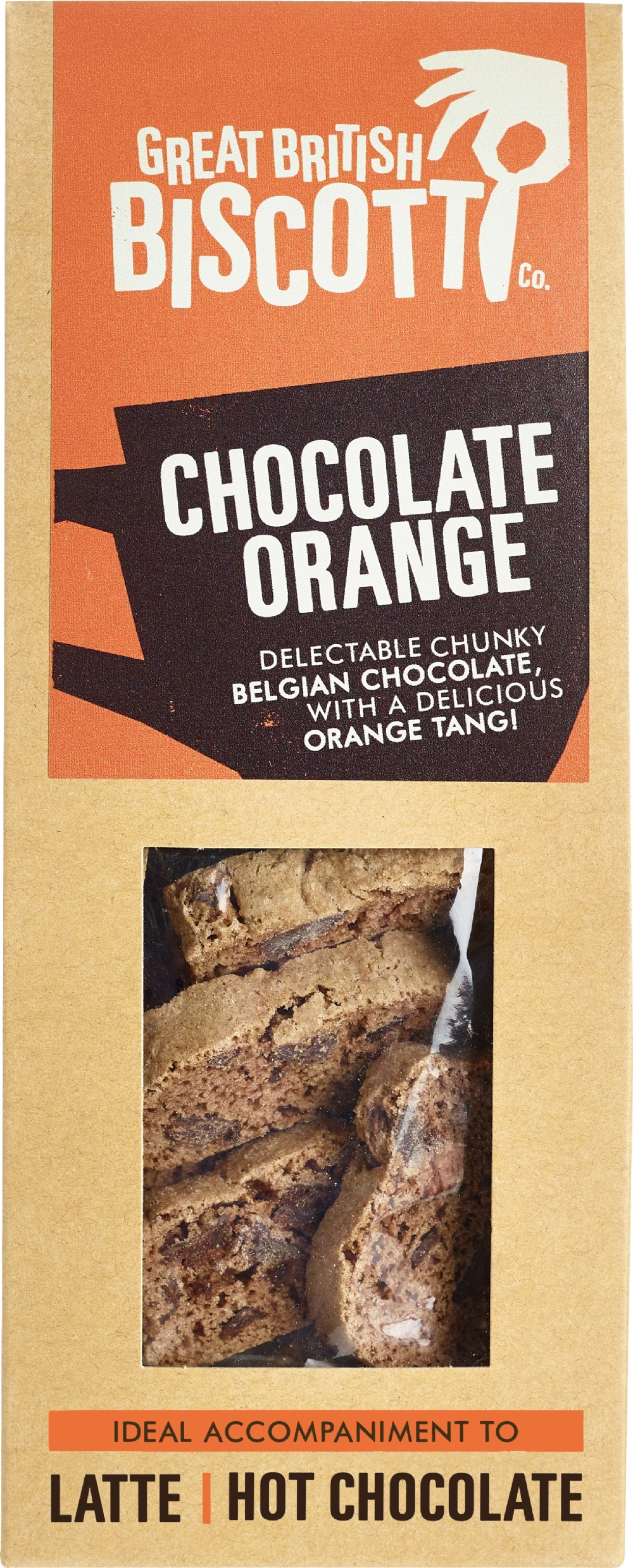 GREAT BRITISH BISCOTTI CO. Chocolate Orange Biscotti 100g (5060387030545)