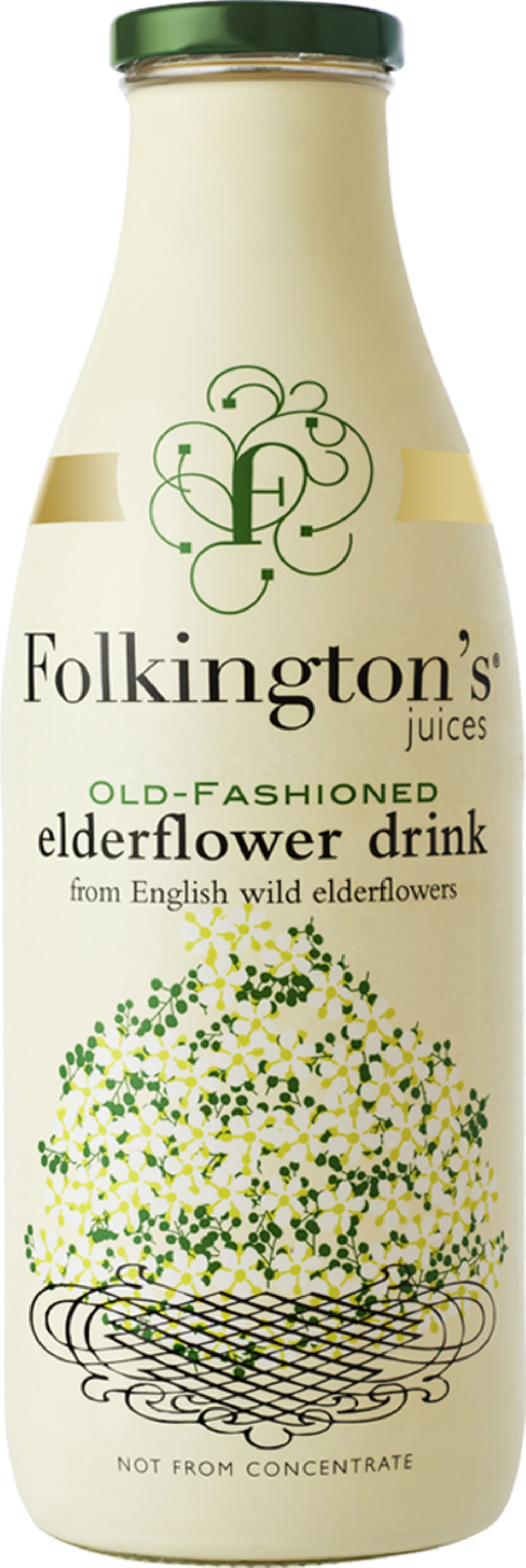 FOLKINGTON'S Old-Fashioned Elderflower Drink 1000ml