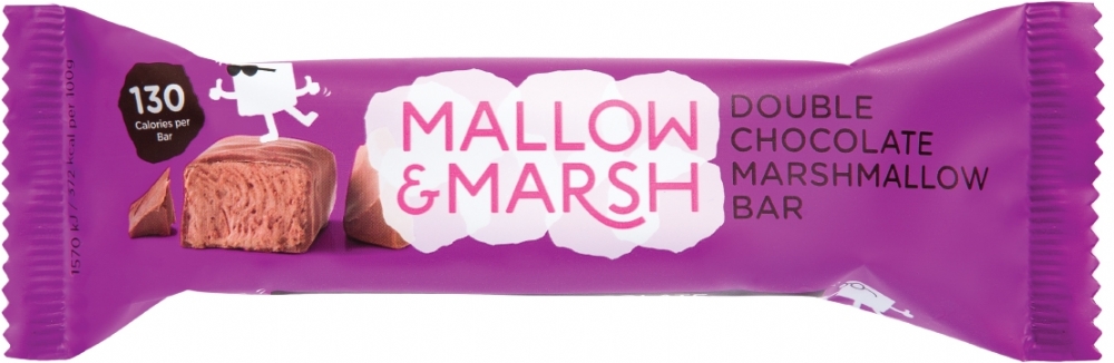 MALLOW & MARSH Chocolate Marshmallow Bar / Milk Choc 35g (5060374400238)
