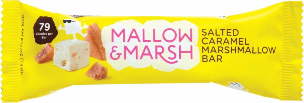 MALLOW & MARSH Salted Caramel Marshmallow Bar 30g (5060374400221)