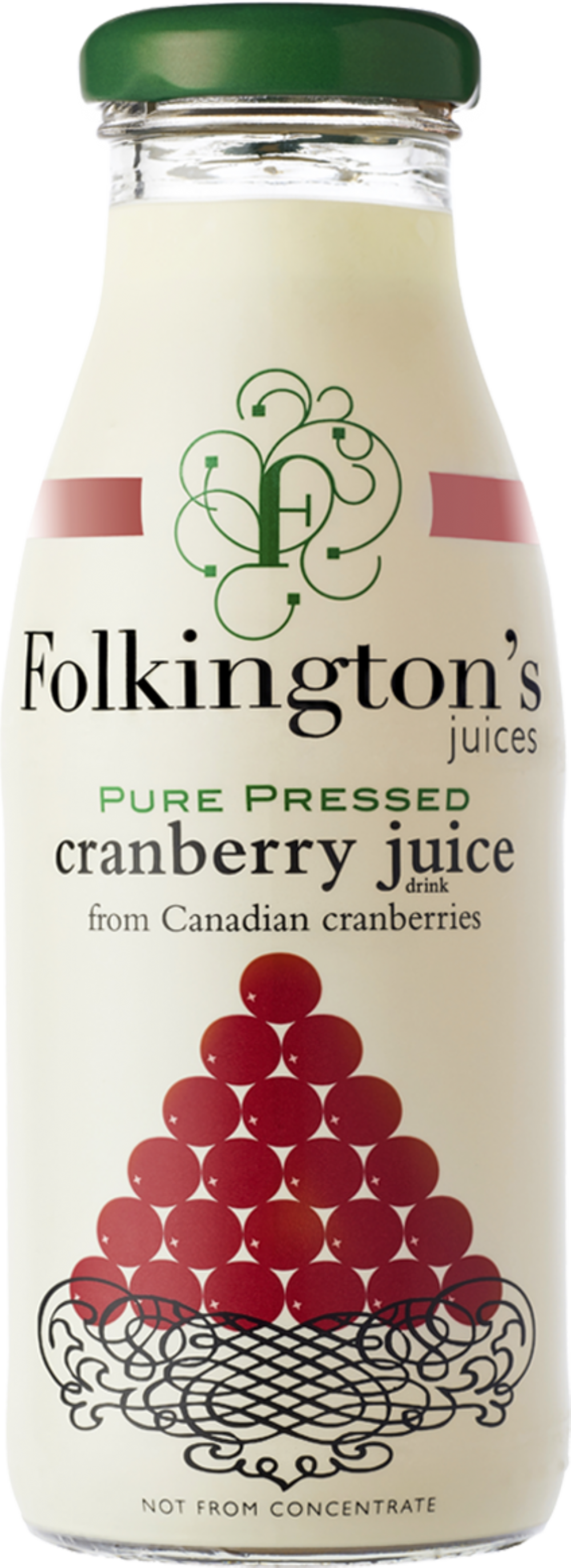 FOLKINGTON'S Pure Pressed Cranberry Juice 250ml