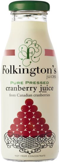 FOLKINGTON'S Pure Pressed Cranberry Juice 250ml