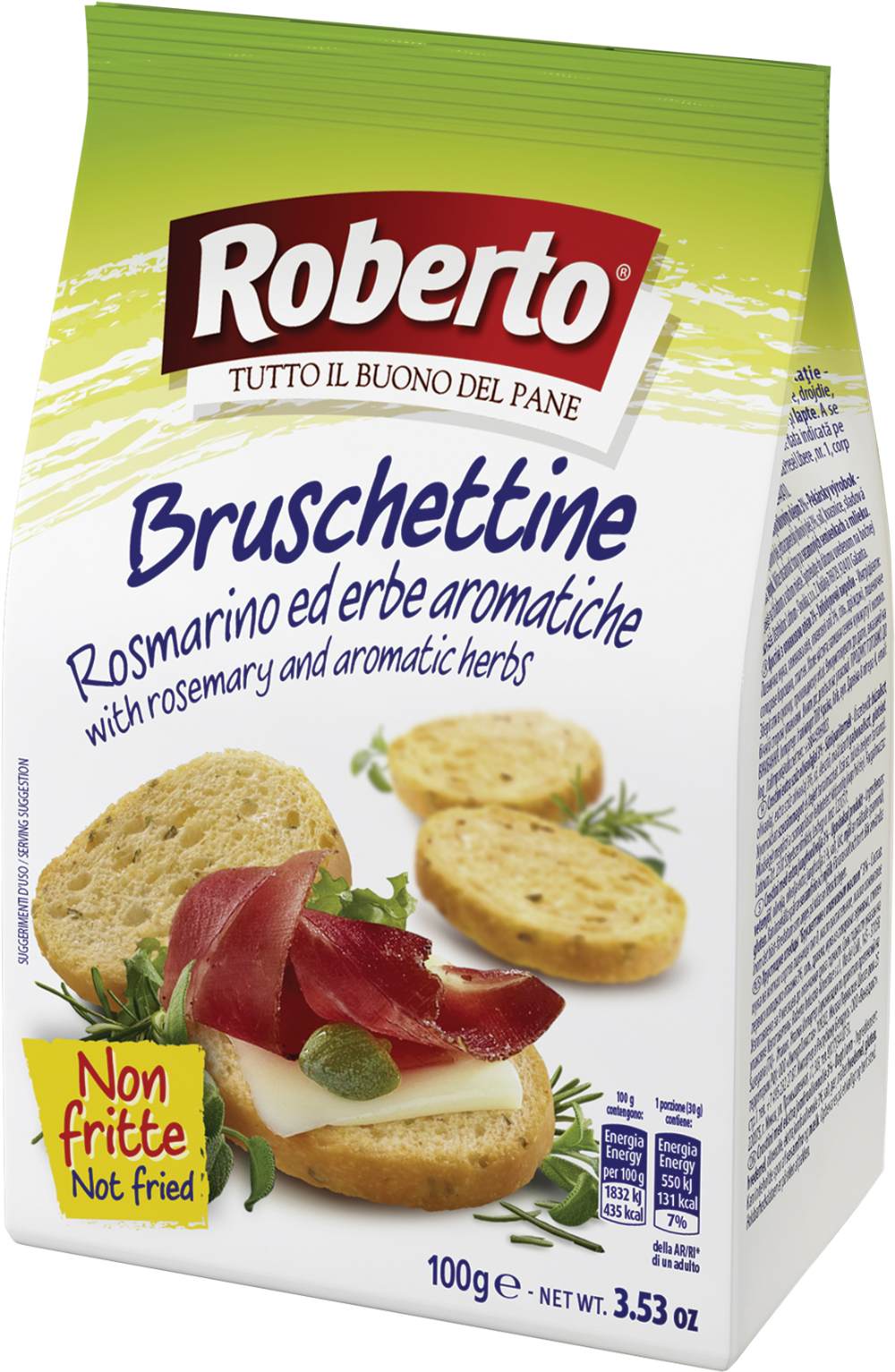 ROBERTO Bruschettine - Rosemary & Aromatic Herbs 100g (8003490044815)