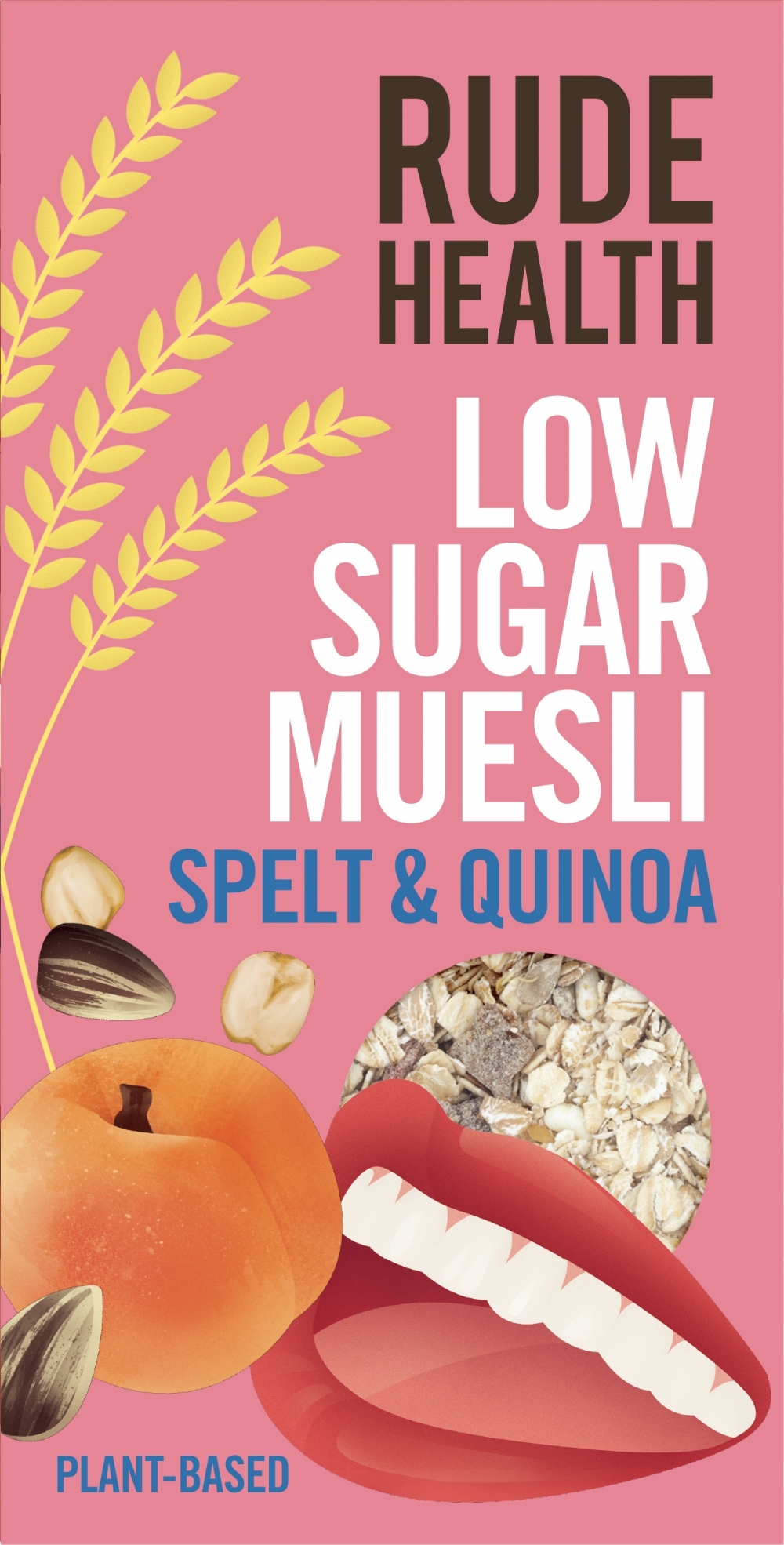 RUDE HEALTH Low Sugar Muesli - Spelt & Quinoa 366g (5060120285416)