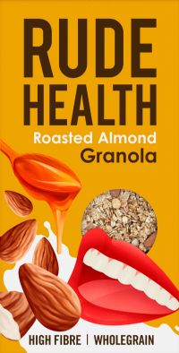 Holleys Fine Foods RUDE HEALTH Crunchy Almond Granola 400g