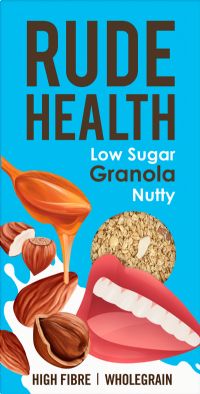 RUDE HEALTH Low Sugar Granola - Almond & Hazelnut 400g (5060120285355)
