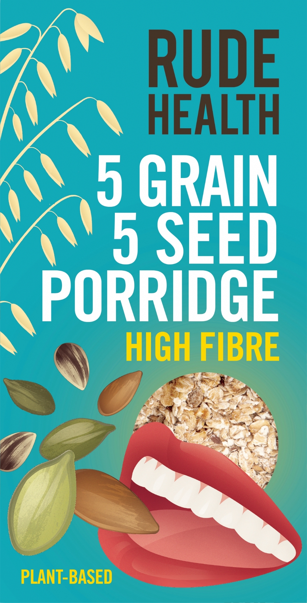 RUDE HEALTH 5 Grain 5 Seed Porridge 400g (5060120285577)