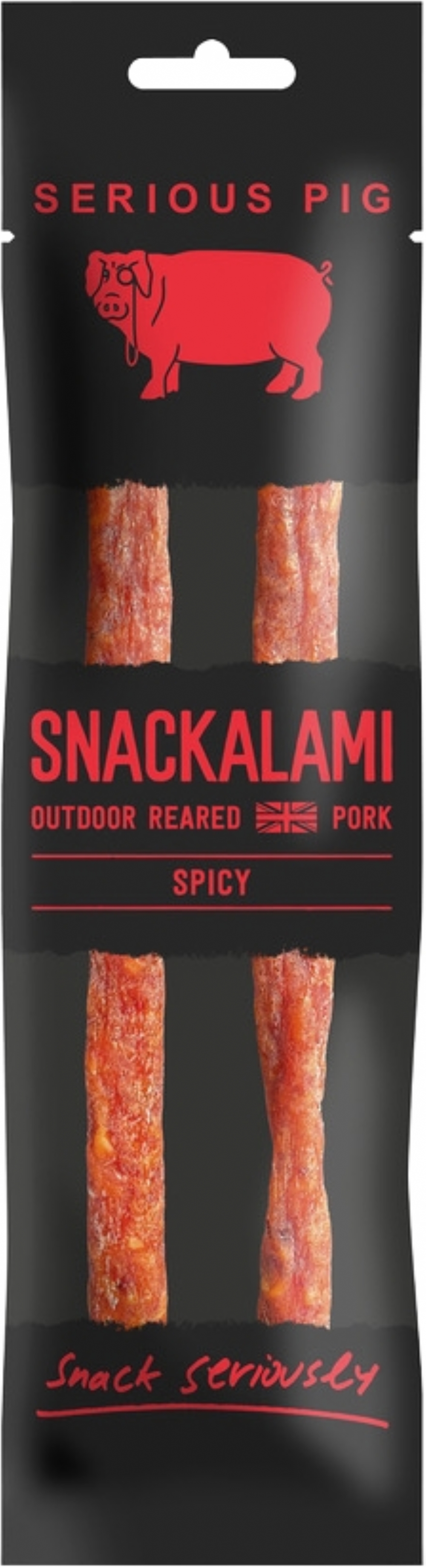 SERIOUS PIG Snackalami - Spicy 30g (5060234311179)
