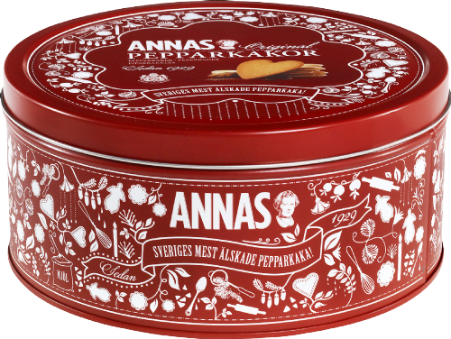 ANNAS Pepparkakor Ginger Thins Hearts - Tin 475g