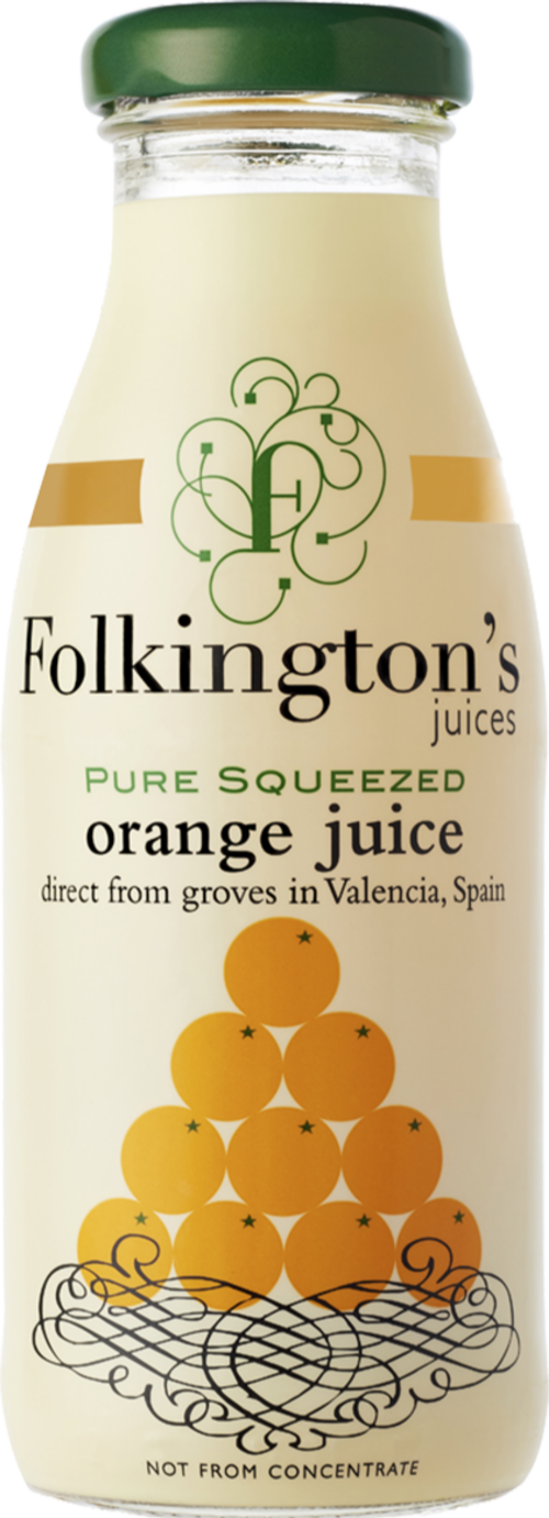 FOLKINGTON'S Pure Squeezed Orange Juice 250ml