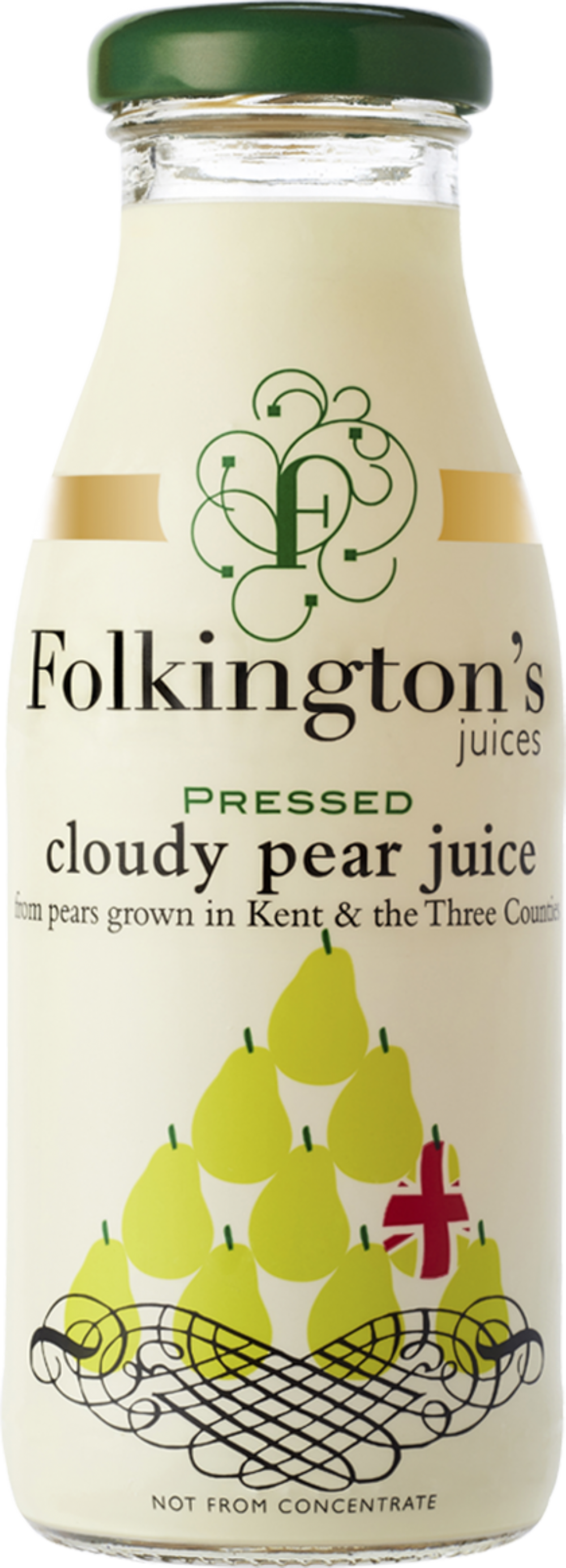 FOLKINGTON'S Pressed Cloudy Pear Juice 250ml