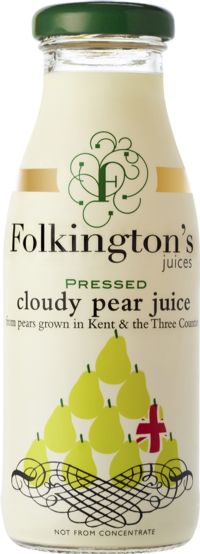 FOLKINGTON'S Pressed Cloudy Pear Juice 250ml