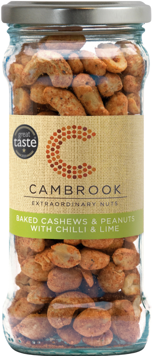 CAMBROOK Cashews & Peanuts with Chilli & Lime 170g