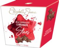 ELIZABETH SHAW Milk Chocolate Cinnamon Stars 125g