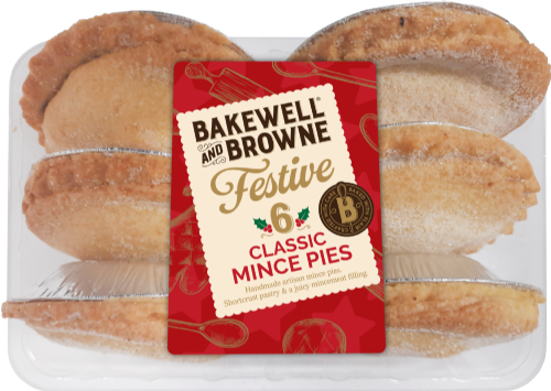BAKEWELL & BROWNE 6 Classic Mince Pies