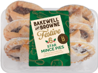 BAKEWELL AND BROWNE 6 Star Mince Pies