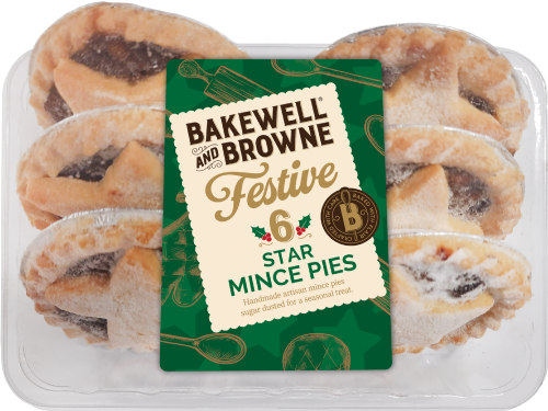 BAKEWELL & BROWNE 6 Star Mince Pies