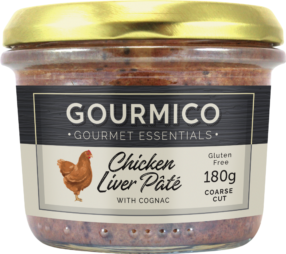 Holleys Fine Foods GOURMICO Chicken Liver Pate with Cognac 180g