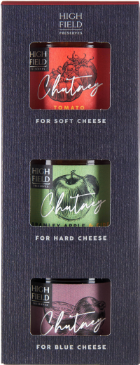 HIGHFIELD PRESERVES Chutney for Cheese Selection Box (3x113g)
