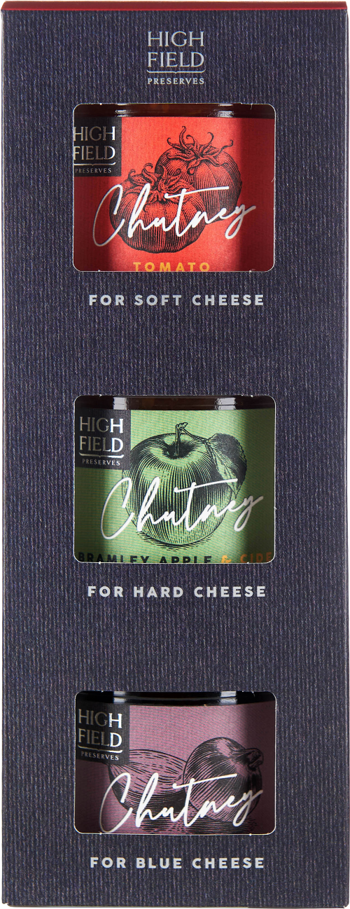 HIGHFIELD Chutney for Cheese Gift Box (3x113g)