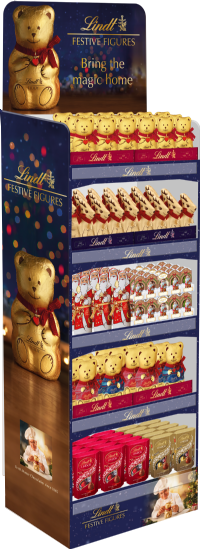 LINDT Christmas Novelty Display (Flat Packed) - Supplied Empty