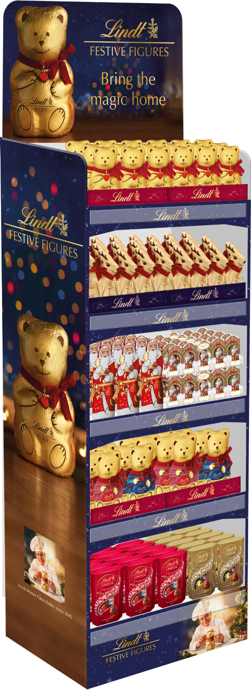 LINDT Christmas Novelty Display (Flat Packed) Supplied Empty