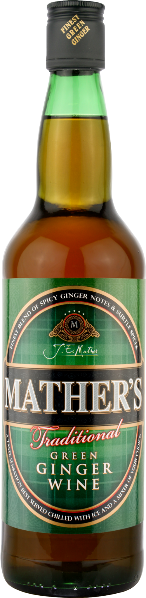 MATHER'S Traditional Green Ginger Wine 15% ABV 70cl