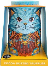 MONTY BOJANGLES Coconut Crush Truffles in Spirit Blue Cat Tin 135g