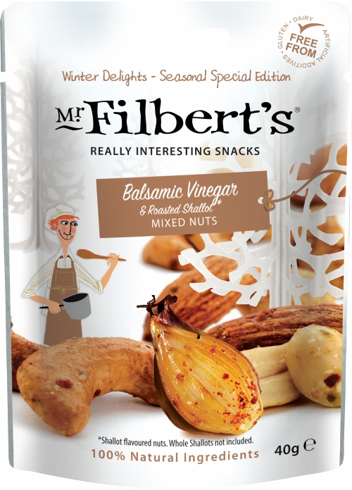 MR FILBERT'S Balsamic Vinegar & Roasted Shallot Mx Nuts 40g