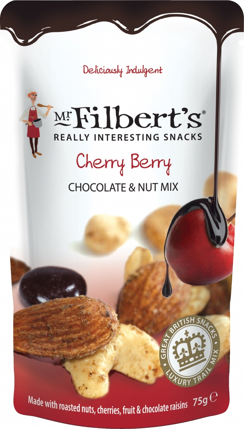 MR FILBERT'S Cherry Berry Chocolate & Nut Mix 75g (5060145051201)