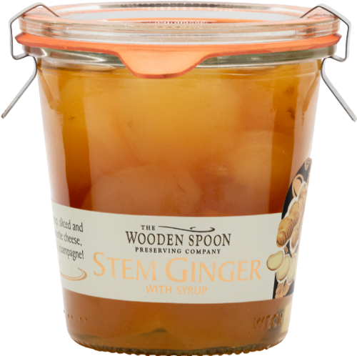 WOODEN SPOON Whole Stem Ginger in Syrup - Weck Jar 320g