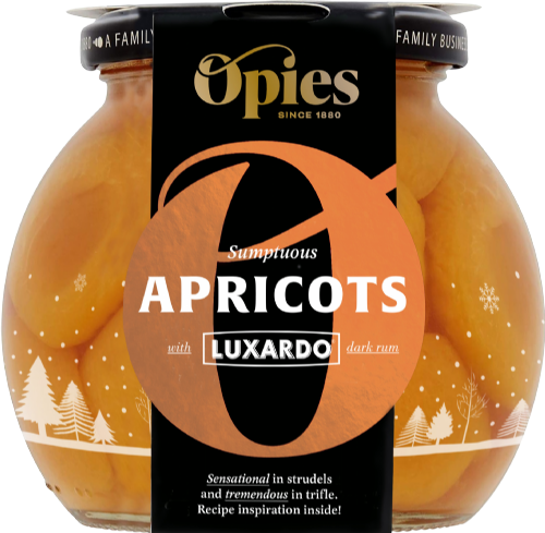 OPIES Apricots with Luxardo Dark Rum 460g