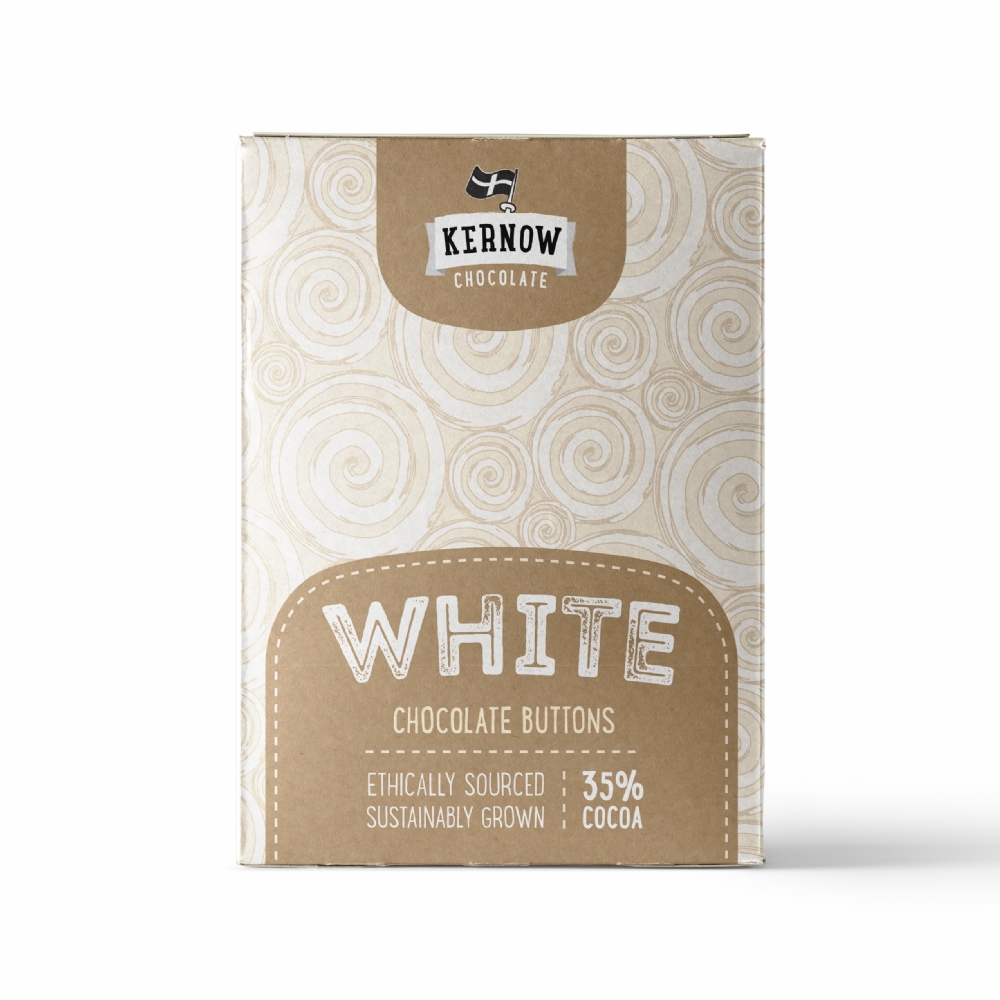 KERNOW White Chocolate Buttons 100g (5060172334223)