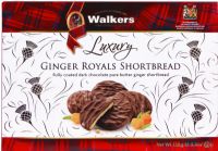 WALKER'S Luxury Ginger Royals Shortbread 150g