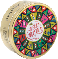 SIMPKINS Mixed Fruit Drops - Merry Christmas Pattern Tin 200g